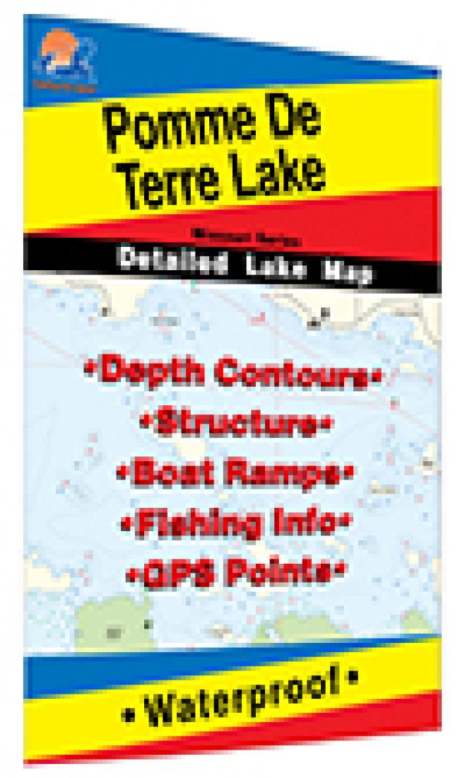 Cover of Pomme de Terre Lake Fishing Map by Fishing Hot Spots