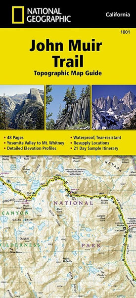 John Muir Trail : topographic map guide by National Geographic