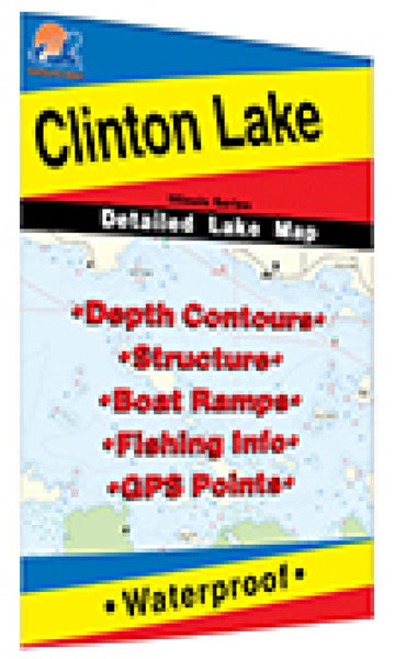 Cover of Clinton Lake Fishing Map by Fishing Hot Spots