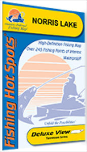 Norris Lake Fishing Map by Fishing Hot Spots