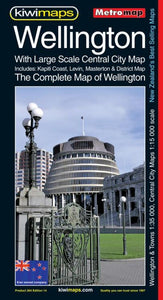 Wellington, Complete, New Zealand, Metromap by Kiwi Maps