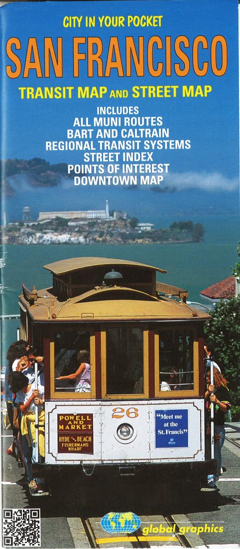 Cover of San Francisco, California, Transit and Street Map by Global Graphics