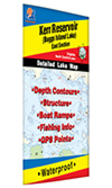 Cover of Kerr Reservoir Fishing Map by Fishing Hot Spots