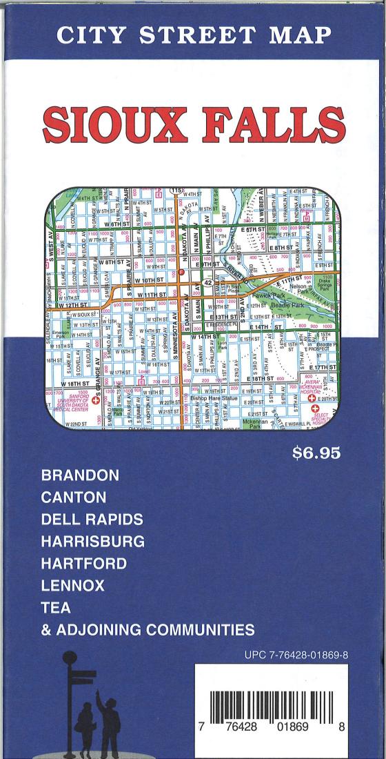 Cover of Sioux Falls, South Dakota Street Map by GM Johnson
