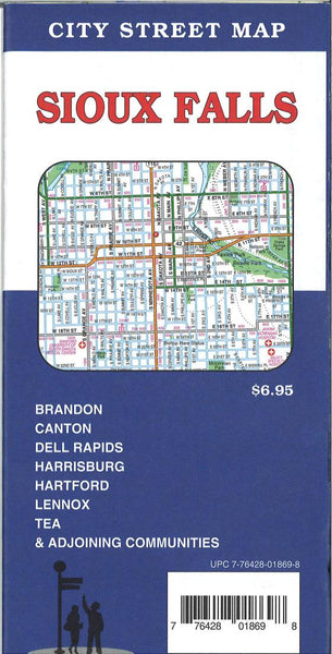 Cover of Sioux Falls, South Dakota Street Map by GM Johnson