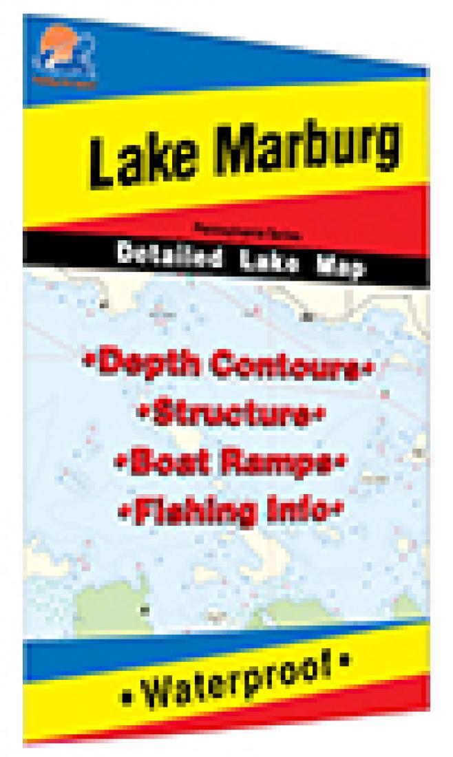 Cover of Lake Marburg Fishing Map by Fishing Hot Spots