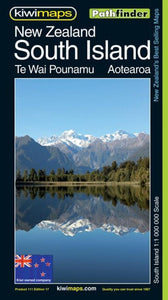 South Island, New Zealand, Pathfinder Map by Kiwi Maps