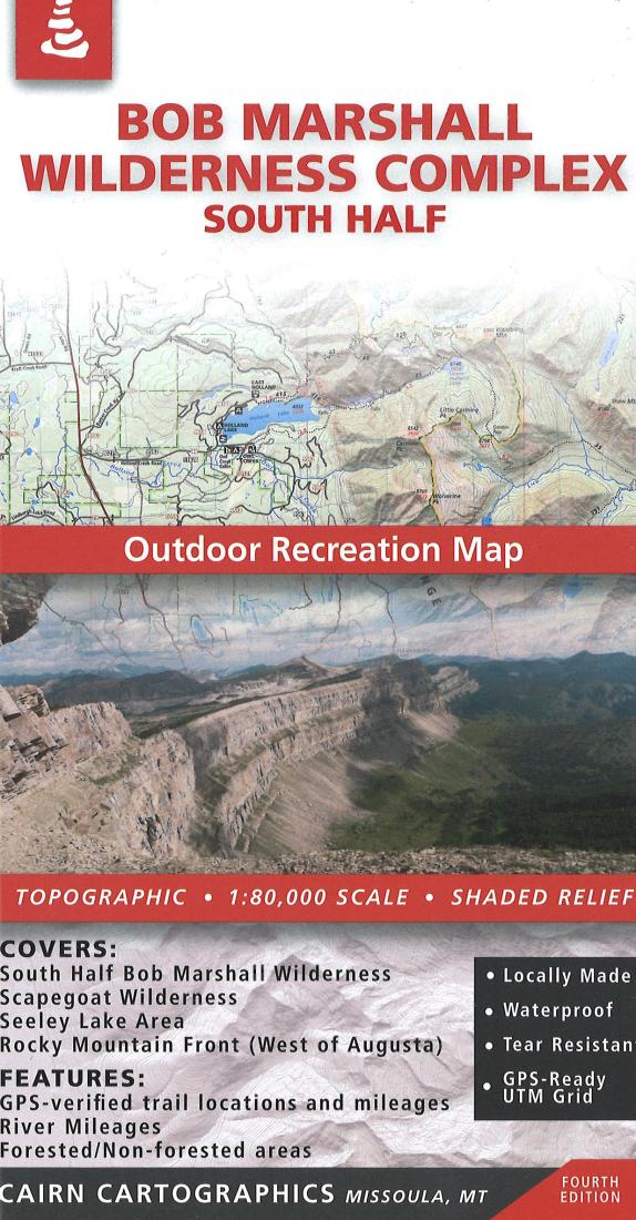 Cover of Bob Marshall Wilderness : South Half Outdoor Recreation Map  By Cairn Cartographics