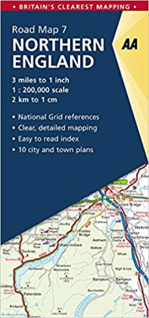 Cover of Great Britain Regional Road Map: Northern England by AA Publishing