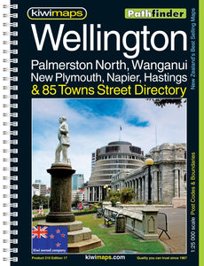 Wellington and Palmerston North, New Zealand Atlas by Kiwi Maps