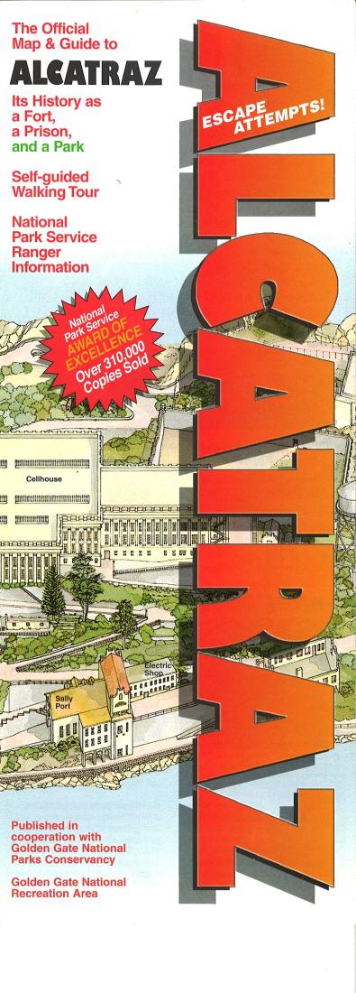 Cover of Alcatraz, California Map and Guide