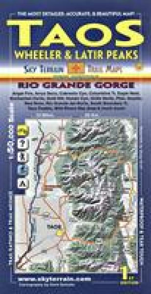 Cover of Taos, Wheeler, and Latir Peaks Hiking Map by Sky Terrain