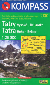 Hohe Tatra-Vysoke Tatry Hiking and Cycling Map By Kompass