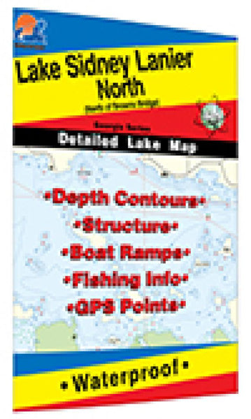 Cover of Lake Sidney Lanier North Fishing Map by Fishing Hot Spots