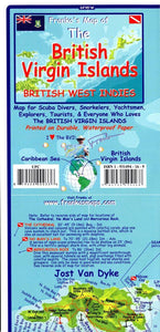 Caribbean, British Virgin Islands Map & Dive Guide by Frankos Maps Ltd.