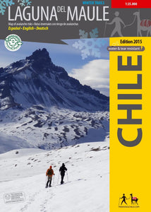 Laguna Del Maule Travel & Trekking Map by Trekking Chile