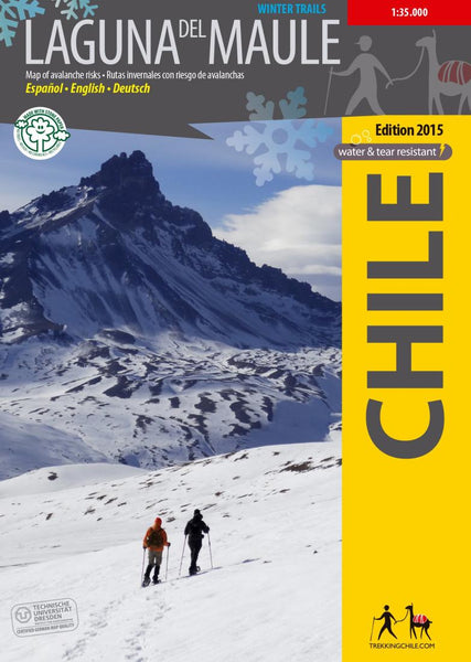 Cover of Laguna Del Maule Travel & Trekking Map by Trekking Chile