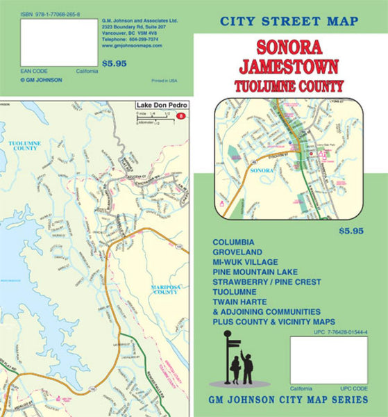 Cover of Sonora, Jamestown and Tuolumne County, California by GM Johnson