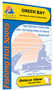 Green Bay - (Includes Lower Fox River) Fishing Map by Fishing Hot Spots
