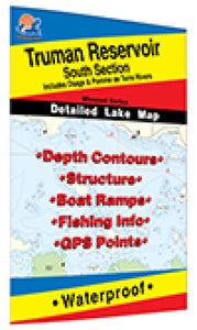 Truman Reservoir-South (South of Hwy 7) Fishing Map by Fishing Hot Spots