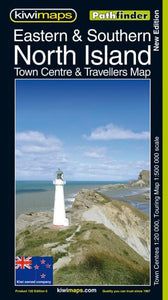 North Island, Eastern and Southern, New Zealand, Pathfinder Map by Kiwi Maps
