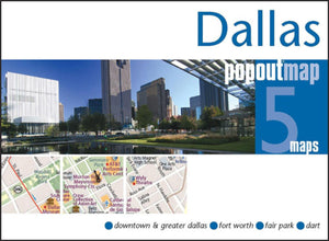Dallas, Texas, PopOut Map by PopOut Products