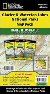 Glacier & Waterton Lakes National Parks : map pack by National Geographic