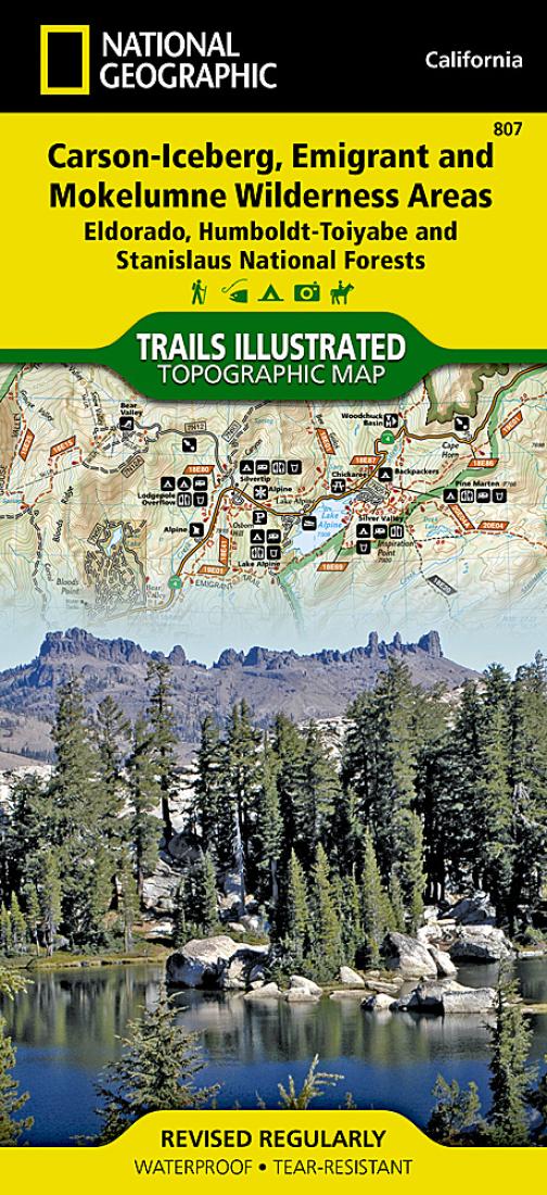 Carson-Iceberg, Emigrant and Mokelumne Wilderness areas : Eldorado, Humboldt-Toiabe and Stanislaus National Forests by National Geographic