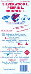 Silverwood, Perris, & Skinner Fishing Map by Fish-n-Map Company