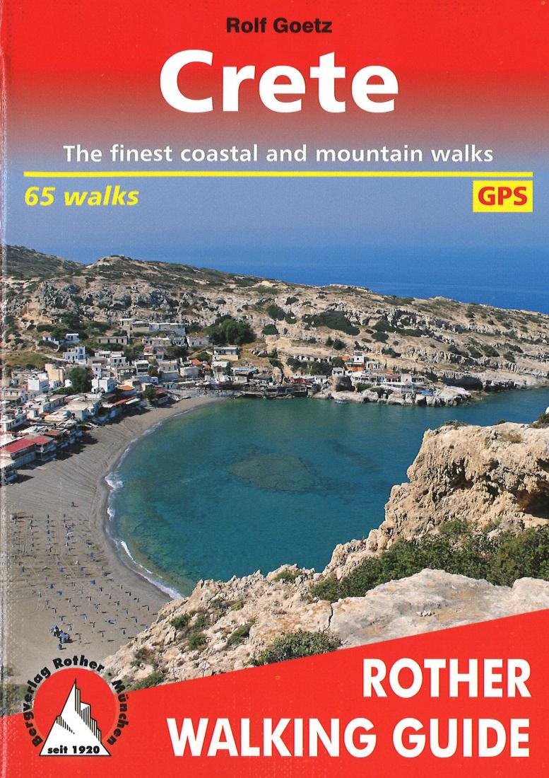 Cover of Crete, Walking Guide by Rother Walking Guide