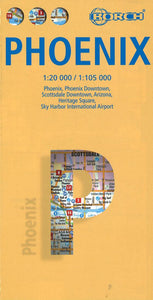 Phoenix : 1:20 000 / 1:105 000 : Phoenix, Downtown Phoenix, Downtown Scottsdale, Arizona, Heritage Square, Sky Harbor International Airport