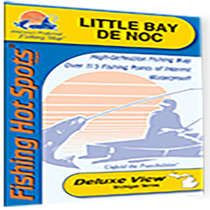 Little Bay de Noc Fishing Map by Fishing Hot Spots