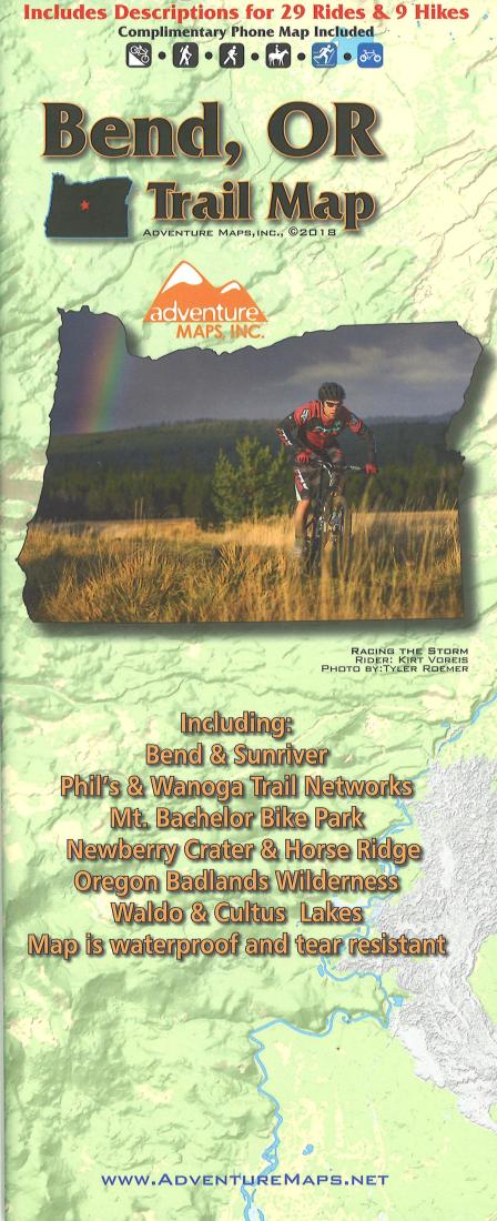Cover of Bend, Oregon, Trail Map by Adventure Maps