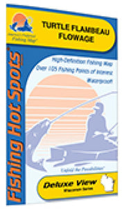 Turtle-Flambeau Flowage (Iron Co) Fishing Map by Fishing Hot Spots