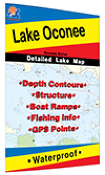 Cover of Lake Oconee Fishing Map by Fishing Hot Spots
