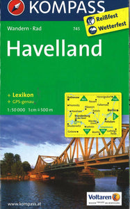 Havelland Hiking Map By Kompass