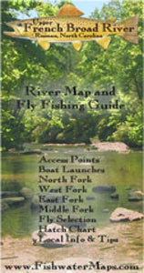Upper French Broad River NC River Map and Fly Fishing Guide by Fishwater Maps