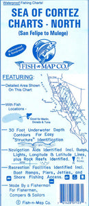 Sea of Cortez North (San Felipe to Mulege) Fishing Map by Fish-n-Map Company