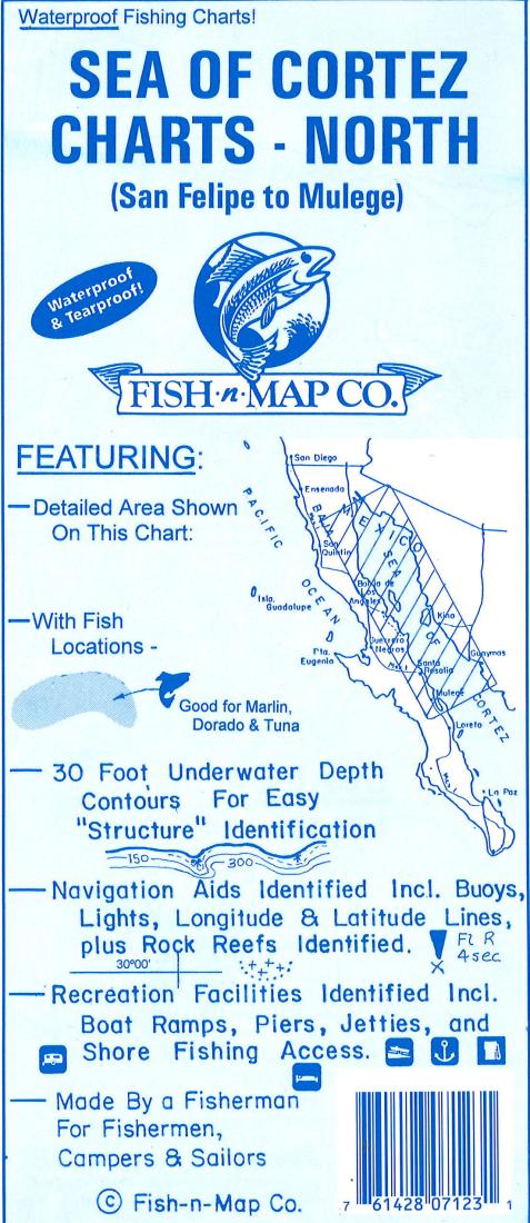 Cover of Sea of Cortez North Fishing Map by Fish-n-Map Company