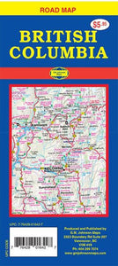 British Columbia, Road Map by GM Johnson