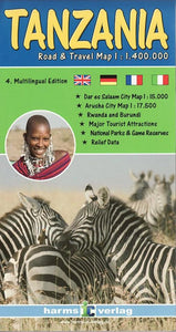Tanzania, Road and Travel Map by Harms IC Verlag