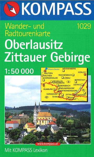 Cover of Oberlausitz Zittauer Gebirge Hiking Map By Kompass