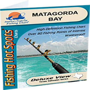 Matagorda Bay Fishing Map by Fishing Hot Spots