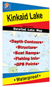 Kinkaid Lake Fishing Map by Fishing Hot Spots