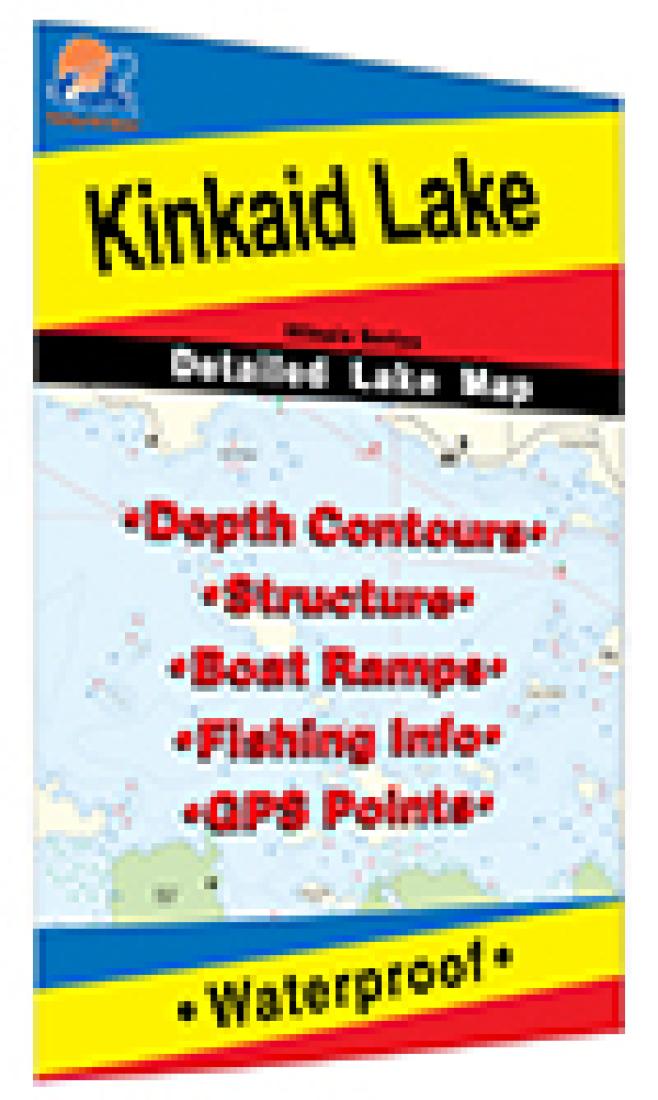 Cover of Kinkaid Lake Fishing Map by Fishing Hot Spots