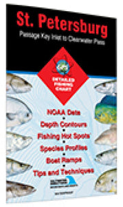 St. Petersburg - Passage Key Inlet to Clearwater Pass Fishing Map by Fishing Hot Spots