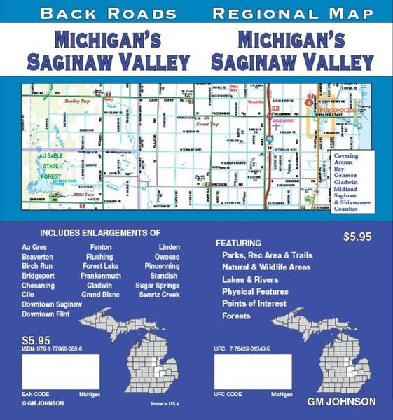Cover of Michigan, Saginaw Valley, Back Roads by GM Johnson