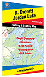 B. Everett Jordon Lake Fishing Map by Fishing Hot Spots