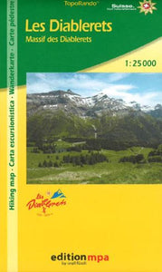 Les Diablerets, Topographical Hiking Map by Edition MPA by Orell Fussli