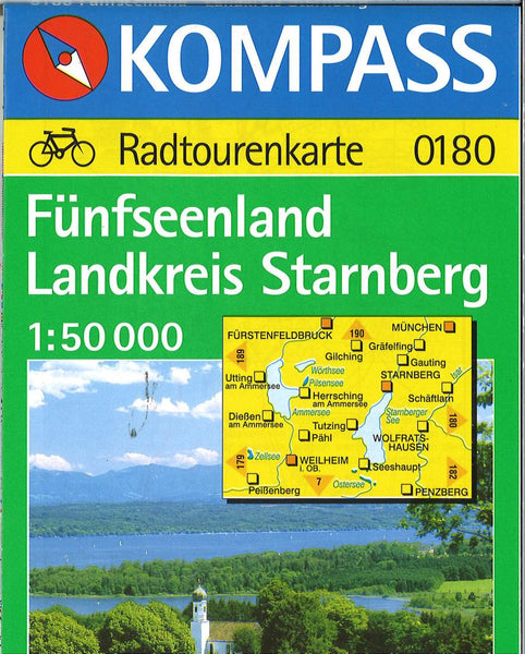 Cover of Funfseenland Landkreis Starnberg Hiking Map By Kompass